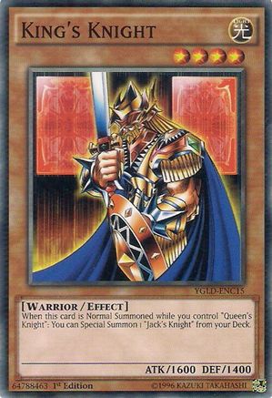 King's Knight (C) (YGLD-ENC15) - Common - King of Games: Yugi's Legendary Decks
