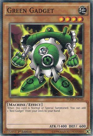 Green Gadget (YGLD-ENC16) - Common - Unlimited - King of Games: Yugi's Legendary Decks