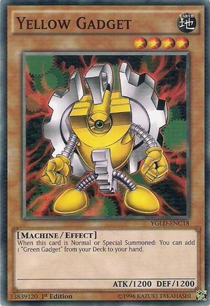 Yellow Gadget (YGLD-ENC18) - Common - Unlimited - King of Games: Yugi's Legendary Decks
