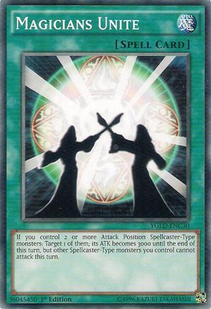 Magicians Unite (YGLD-ENC30) - Common - Unlimited - King of Games: Yugi's Legendary Decks