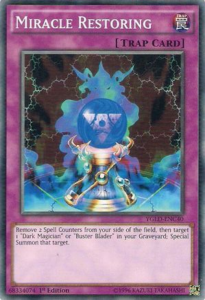 Miracle Restoring (YGLD-ENC40) - Common - Unlimited - King of Games: Yugi's Legendary Decks