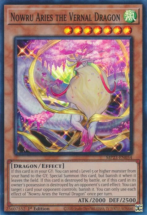 Nowru Aries the Vernal Dragon MP23-EN054 (25th Anniversary Tin: Dueling Heroes Mega Pack)  - 1st Edition