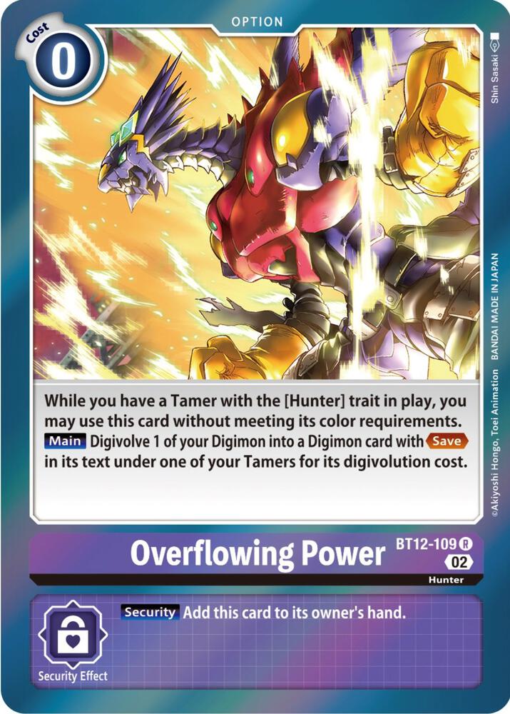 Overflowing Power BT12-109 R (Across Time)  - Foil