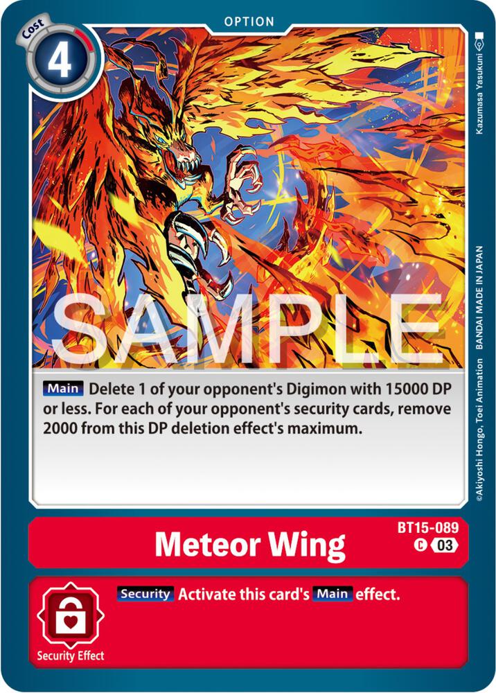 Meteor Wing BT15-089 C (Exceed Apocalypse) 