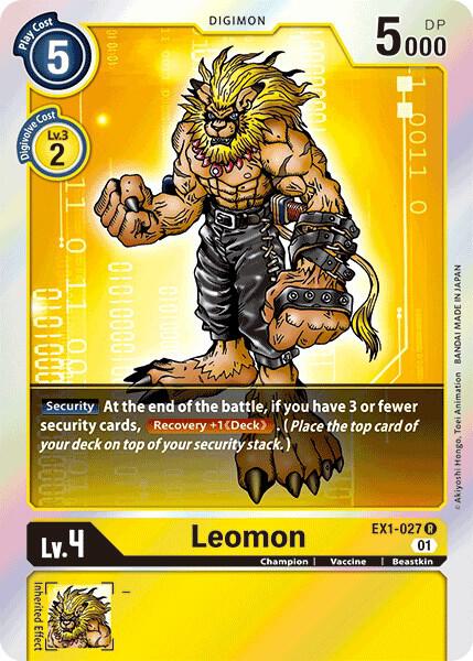 Leomon EX1-027 R (Classic Collection)  - Foil