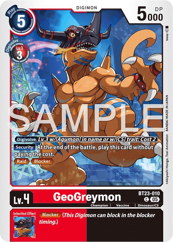 GeoGreymon BT23-010 C (Hackers' Slumber) 