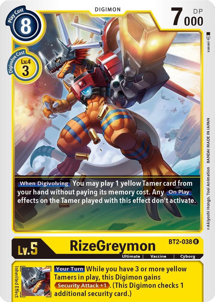 RizeGreymon BT2-038 R (Release Special Booster 1.5) 