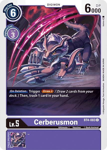 Cerberusmon BT4-083 C (Great Legend) 