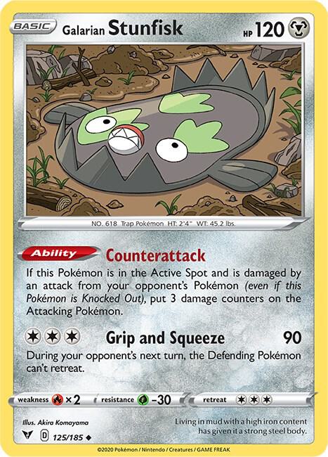 Galarian Stunfisk 125/185 (SWSH04: Vivid Voltage) 