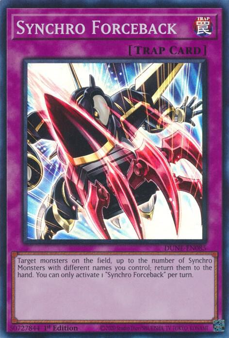 Synchro Forceback DUNE-EN085 (Duelist Nexus)  - 1st Edition