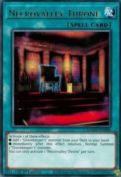 Necrovalley Throne MAGO-EN088 (Maximum Gold)  - 1st Edition