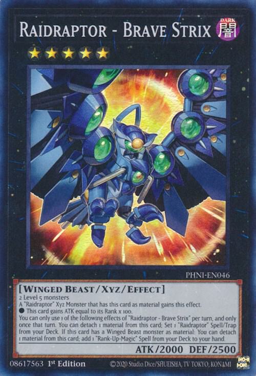 Raidraptor - Brave Strix PHNI-EN046 (Phantom Nightmare)  - 1st Edition Foil