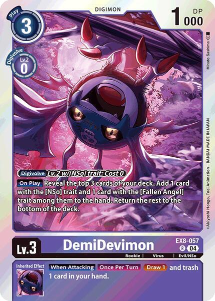 DemiDevimon EX8-057 R (Chain of Liberation)  - Foil