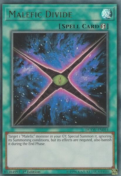 Malefic Divide DUOV-EN044 (Duel Overload)  - 1st Edition