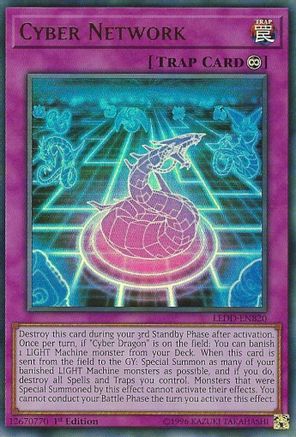 Cyber Network (UR) (LEDD-ENB20) - Ultra Rare - 1st Edition - Legendary Dragon Decks