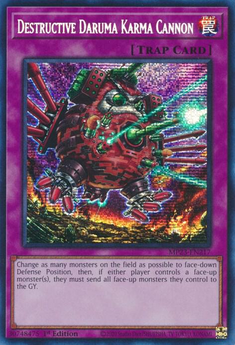 Destructive Daruma Karma Cannon MP23-EN217 (25th Anniversary Tin: Dueling Heroes Mega Pack)  - 1st Edition