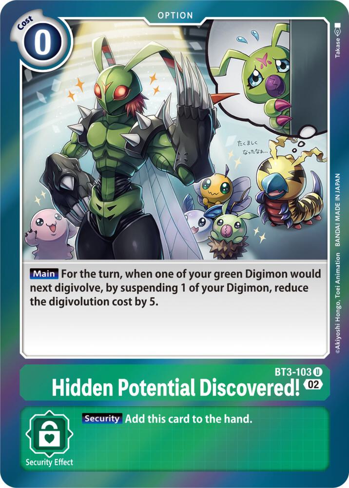 Hidden Potential Discovered Resurgence Booster Reprint BT3-103 U (Resurgence Booster)  - Foil