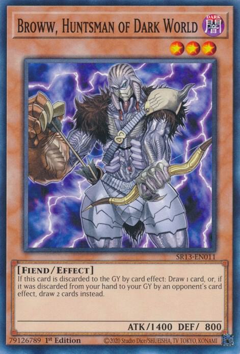 Broww Huntsman of Dark World SR13-EN011 (Structure Deck: Dark World)  - 1st Edition