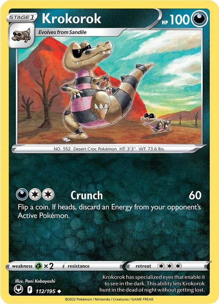 Krokorok 112/195 (SWSH12: Silver Tempest) 