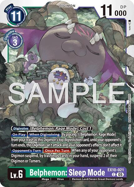 Belphemon Sleep Mode EX10-021 C (Sinister Order) 