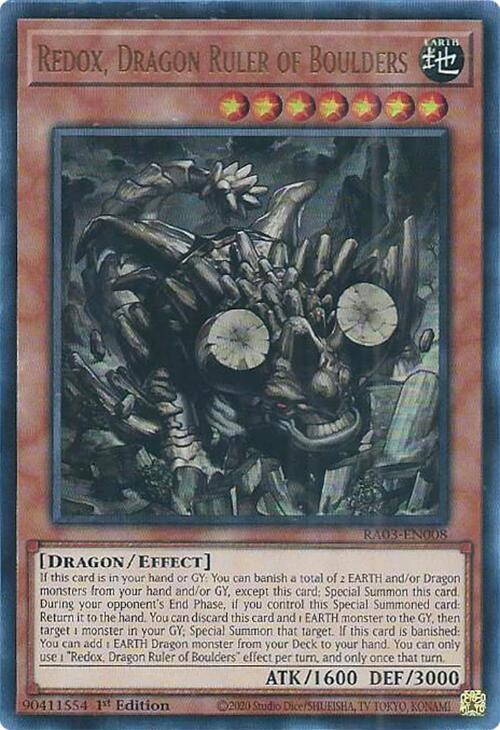 Redox Dragon Ruler of Boulders UR RA03-EN008 (Quarter Century Bonanza)  - 1st Edition