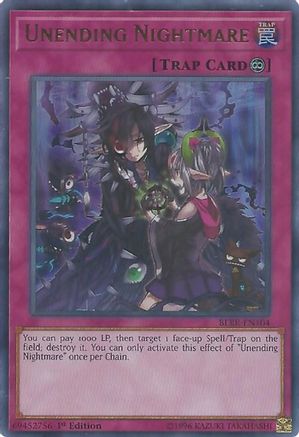 Unending Nightmare (BLRR-EN104) - Ultra Rare - 1st Edition - Battles of Legend: Relentless Revenge
