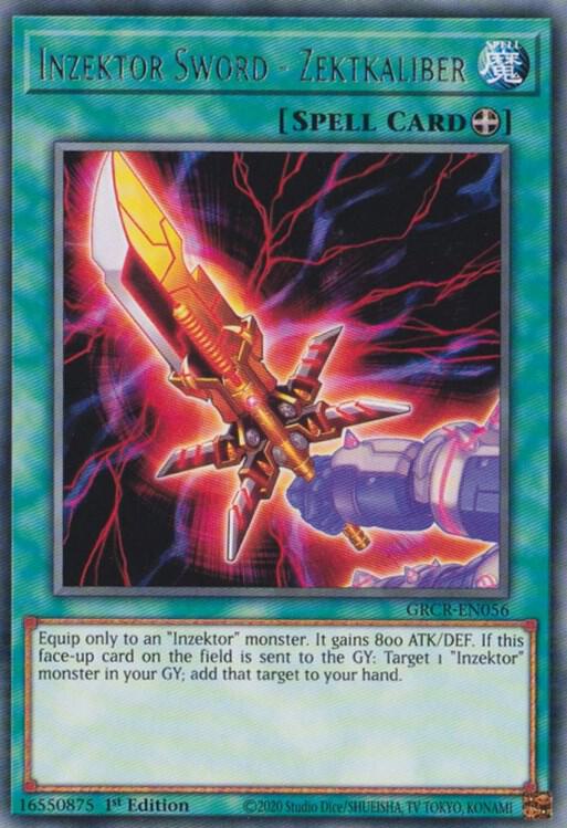 Inzektor Sword - Zektkaliber GRCR-EN056 (The Grand Creators)  - 1st Edition