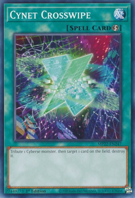 Cynet Crosswipe MP22-EN247 (2022 Tin of the Pharaoh's Gods)  - 1st Edition