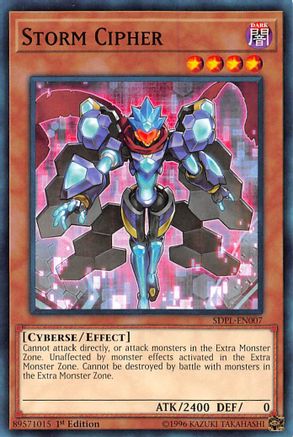 Storm Cipher (SDPL-EN007) - Common - 1st Edition - Structure Deck: Powercode Link