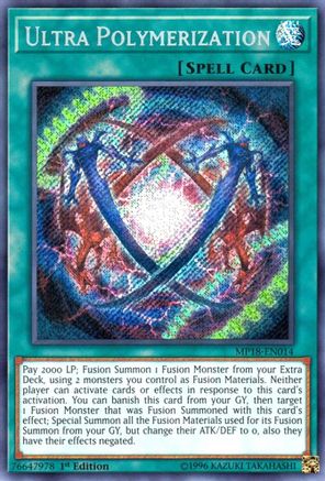 Ultra Polymerization (MP18-EN014) - Secret Rare - 1st Edition - 2018 Mega-Tins Mega Pack