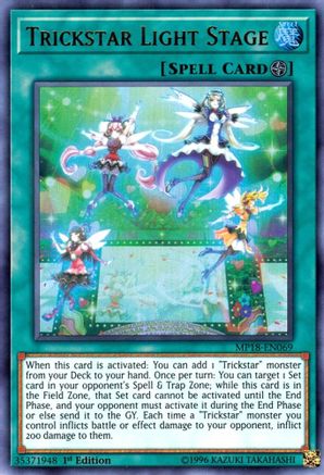 Trickstar Light Stage (MP18-EN069) - Ultra Rare - 1st Edition - 2018 Mega-Tins Mega Pack