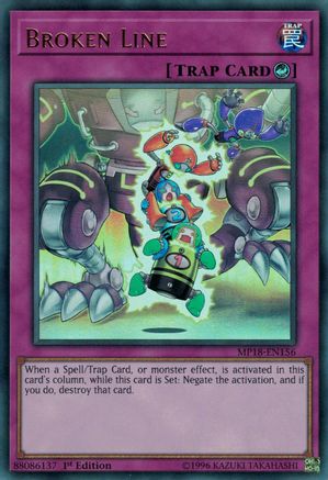 Broken Line (MP18-EN156) - Ultra Rare - 1st Edition - 2018 Mega-Tins Mega Pack