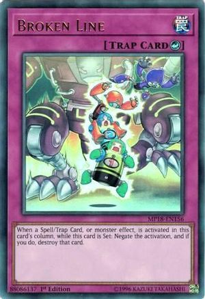 Broken Line (MP18-EN156) - Ultra Rare - 1st Edition - 2018 Mega-Tins Mega Pack