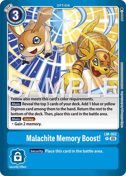 Malachite Memory Boost LM-052 P (Limited Card Pack -Another Knight-)  - Foil