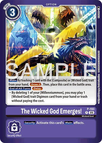 The Wicked God Emerges P-193 P (Limited Card Pack -Another Knight-)  - Foil
