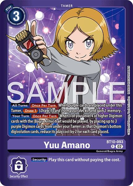 Yuu Amano BT10-093 R (Limited Card Pack -Another Knight-)  - Foil