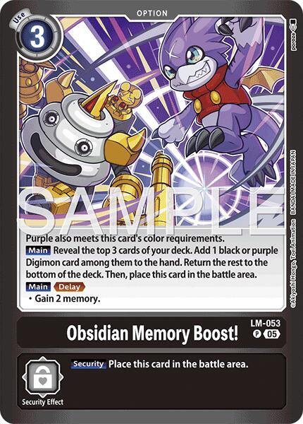 Obsidian Memory Boost LM-053 P (Limited Card Pack -Another Knight-)  - Foil