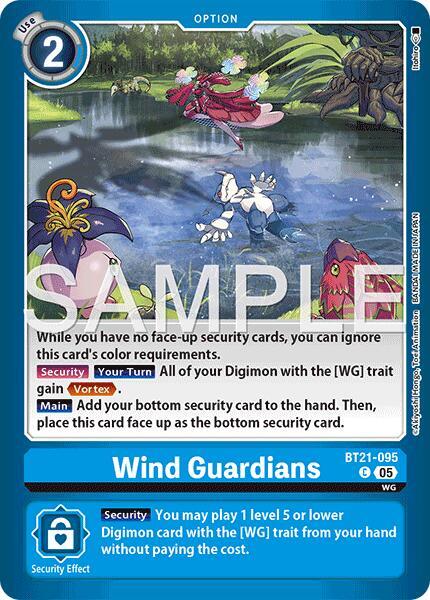Wind Guardians BT21-095 C (Limited Card Pack -Another Knight-)  - Foil