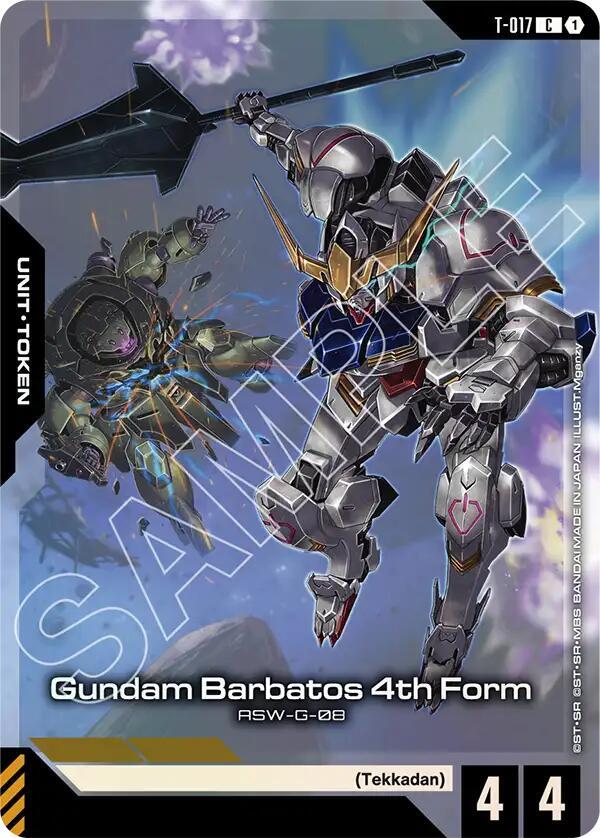 Gundam Barbatos 4th Form T 017 Premium Card Collection Gundam Assemble T-017 (Gundam Promotional Cards)  - Holofoil
