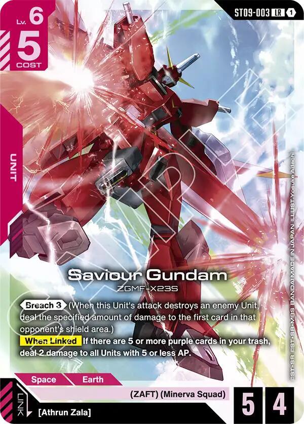 Saviour Gundam ST09-003 (Starter Deck 09: Destiny Ignition)  - Holofoil