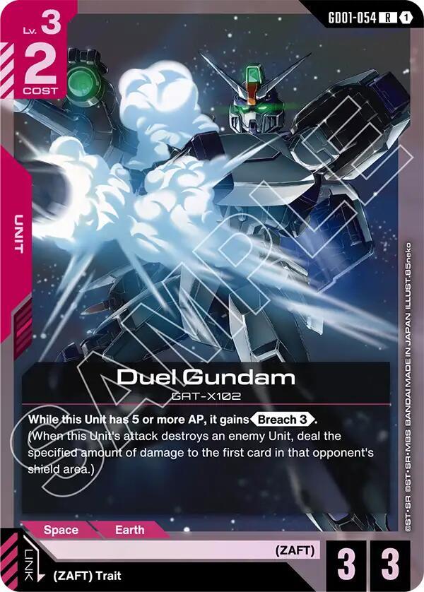 Duel Gundam GD01-054 (Starter Deck 09: Destiny Ignition)  - Holofoil
