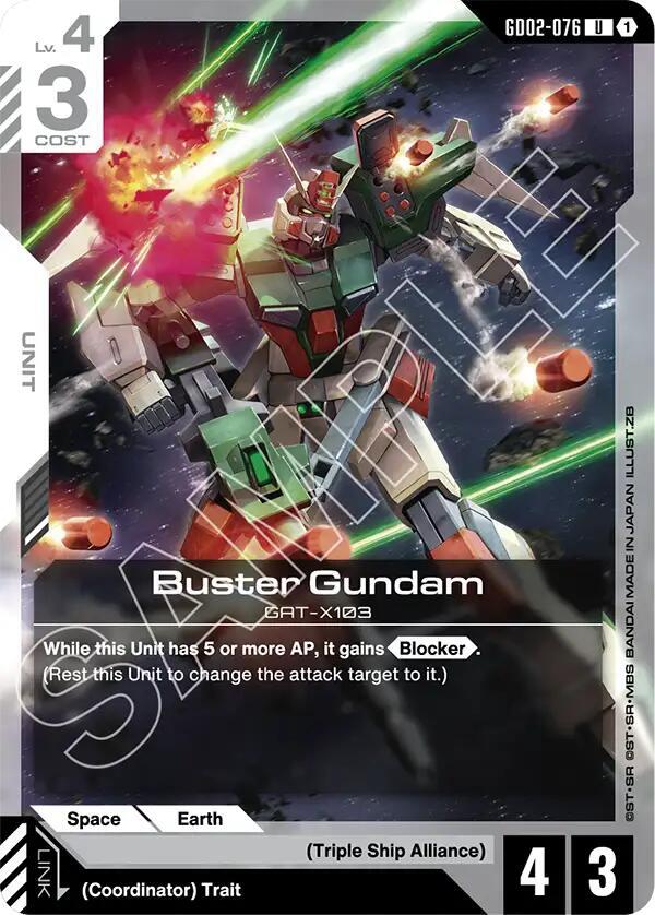 Buster Gundam GD02-076 (Starter Deck 09: Destiny Ignition) 
