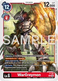 WarGreymon P 182 Reprint P-182 P (Advanced Booster Digimon Generation)  - Foil