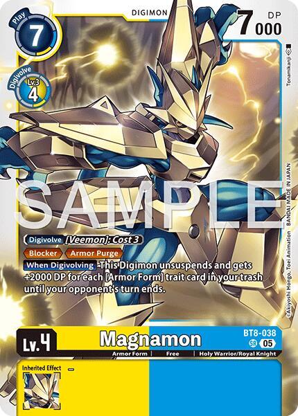 Magnamon Reprint BT8-038 SR (Advanced Booster Digimon Generation)  - Foil