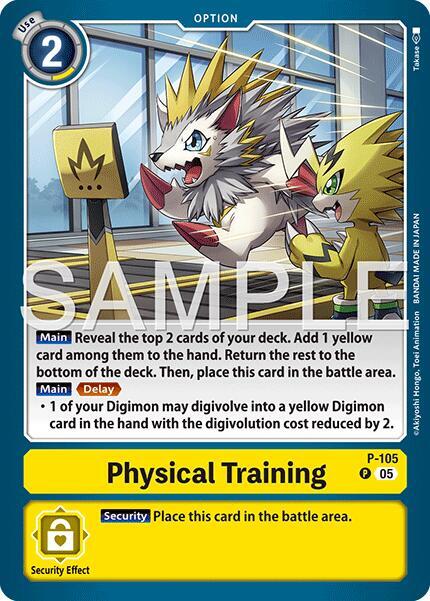 Physical Training Reprint P-105 P (Advanced Booster Digimon Generation)  - Foil