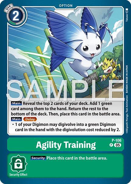 Agility Training Reprint P-106 P (Advanced Booster Digimon Generation)  - Foil