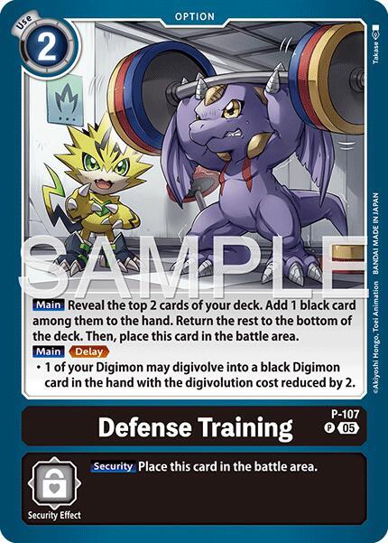 Defense Training Reprint P-107 P (Advanced Booster Digimon Generation)  - Foil