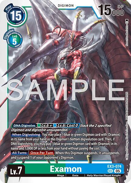 Examon Reprint EX3-074 SEC (Advanced Booster Digimon Generation)  - Foil