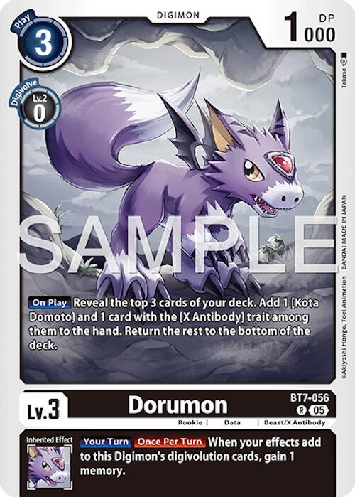 Dorumon Reprint BT7-056 R (Advanced Booster Digimon Generation)  - Foil