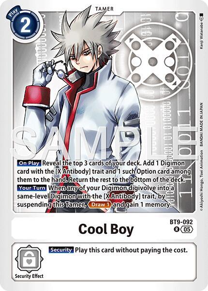 Cool Boy BT9 092 Reprint BT9-092 R (Advanced Booster Digimon Generation)  - Foil
